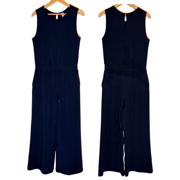 SPANX Air Essentials dark blue sleeveless jumpsuit, Medium - Picture 4 of 14